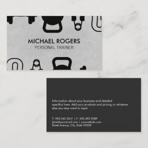 Workout Training Equipment Fitness Business Card