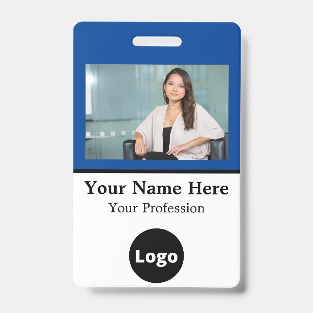 Workplace Badge Lanyard Nametag Business Employee (Front)