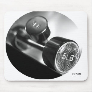 Workplace dumbbells mouse pad