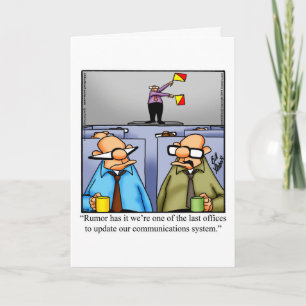 Workplace Humour Blank Greeting Card