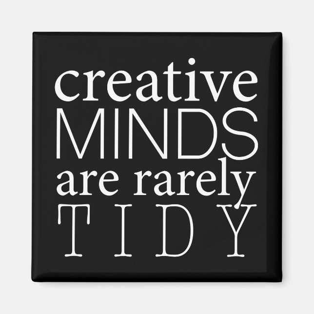 Workplace Humour Square Magnet with Witty Saying (Front)