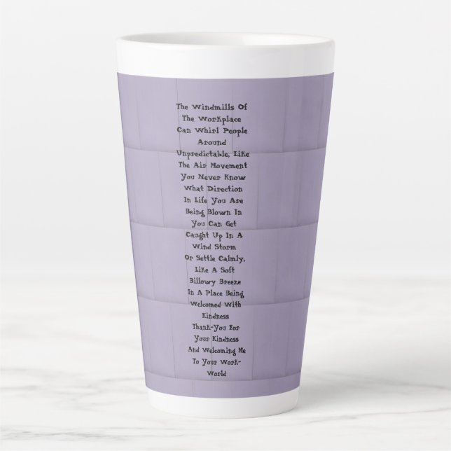 Workplace Inspiration Latte Mug (Front)