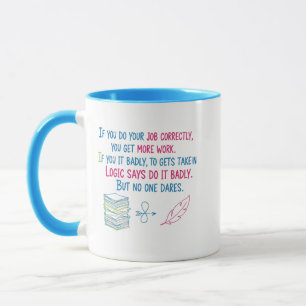 Workplace Logic Funny Coffee Mug
