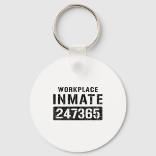 Workplace Worker Prisoner Inmate Halloween Costume Keychain