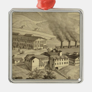 Works of Central Glass Company in West Virginia Metal Ornament