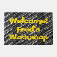 Workshop Garage Industrial CUSTOM Large Doormat
