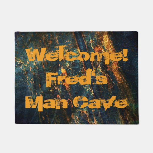 Workshop Garage Man Cave Industrial CUSTOM Doormat (Front)