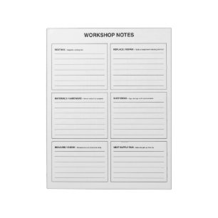 Workshop Notes Woodworking & DIY Organization
