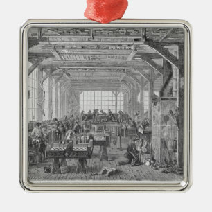 Workshop of Pleyel pianos makers Metal Ornament