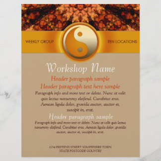 Workshops Party Events Spiritual Art flyer templat