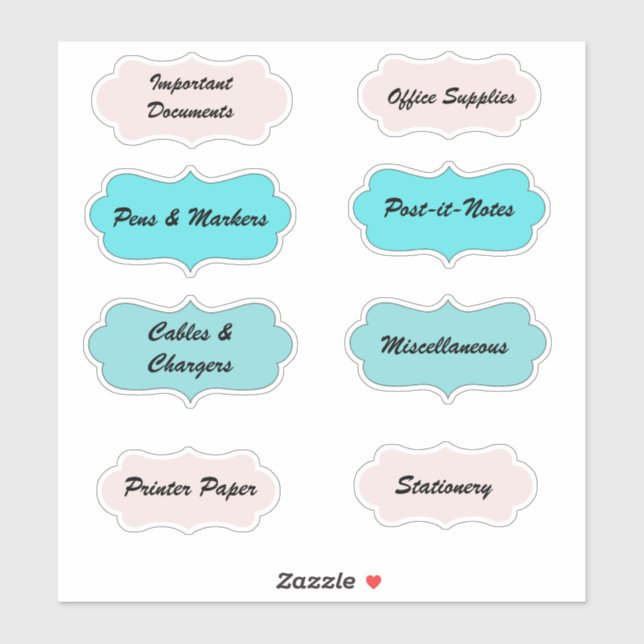 Workspace Office Home Organization Labels (Sheet)
