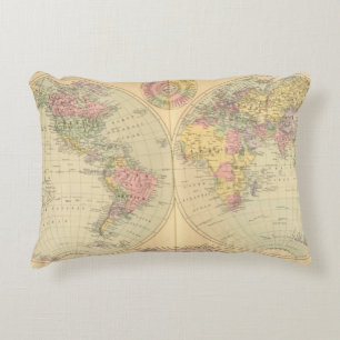 World 10 accent pillow