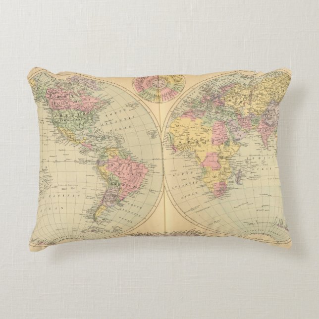 World 10 accent pillow (Front)