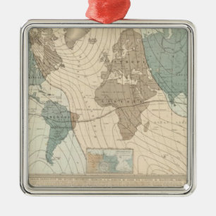 World 10 metal ornament