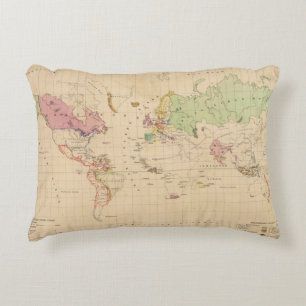World 2 decorative pillow