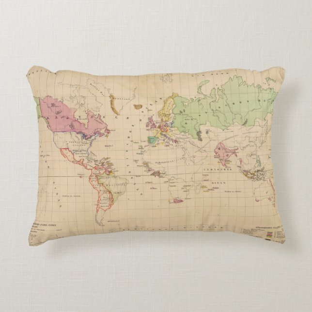 World 2 decorative pillow (Front)