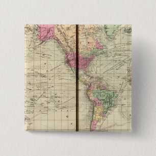 World 2 Inch Square Button