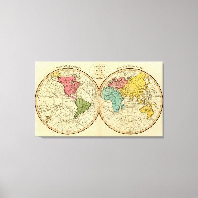 World 3 canvas print (Front)