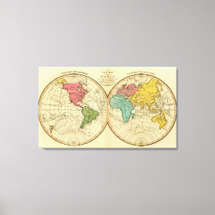 World 3 canvas print