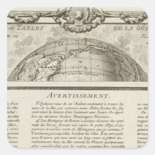 World 3 square sticker