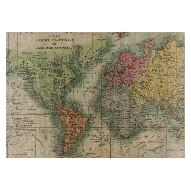 World 4 cutting board (Front)