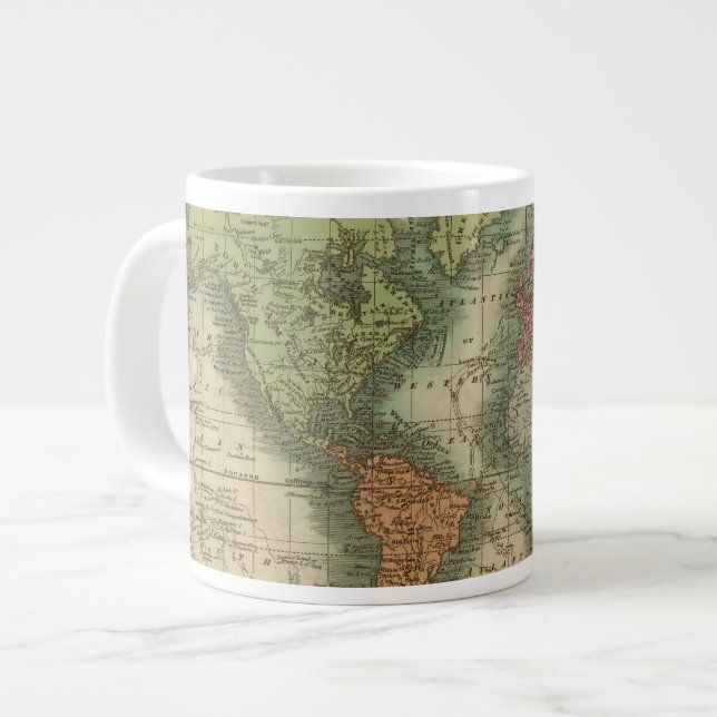 World 4 large coffee mug (Front Left)