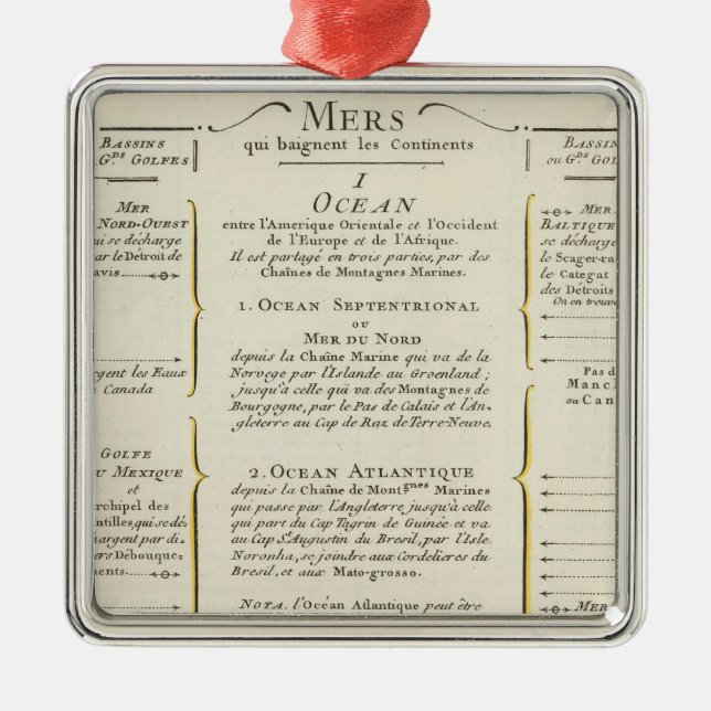 World 4 metal ornament (Front)