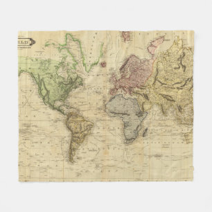 World 5 fleece blanket