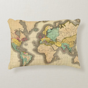 World 6 accent pillow
