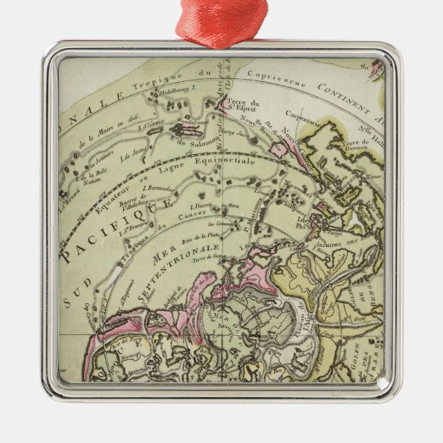 World 6 metal ornament (Front)