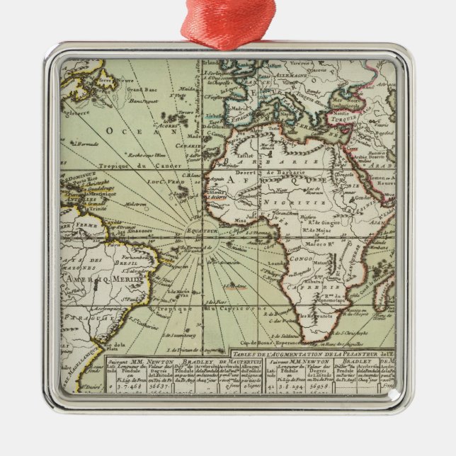 World 8 metal ornament (Front)