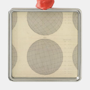 World 8 metal ornament