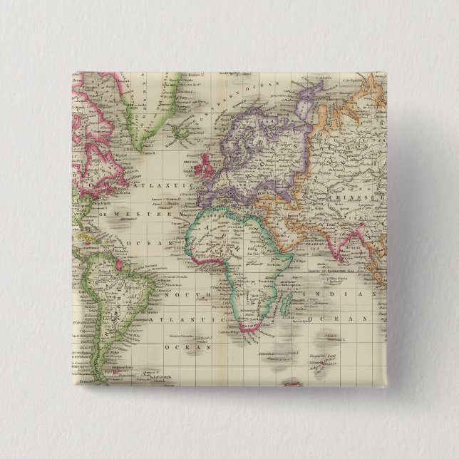 World 9 2 inch square button (Front)