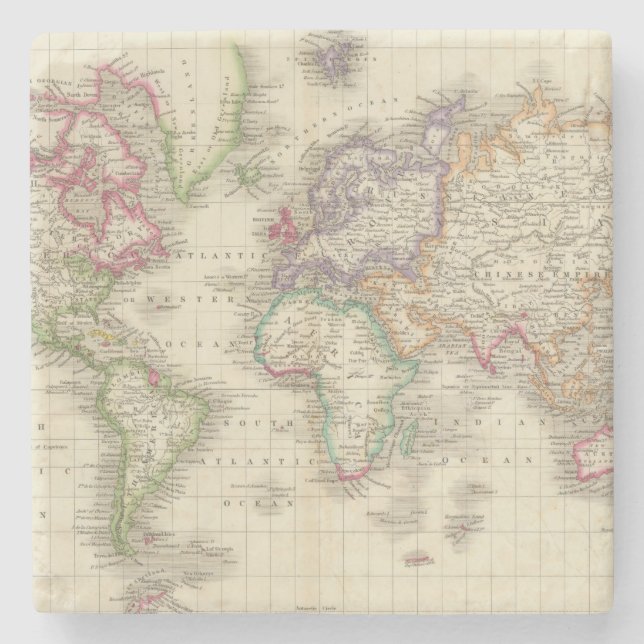 World 9 stone coaster (Front)