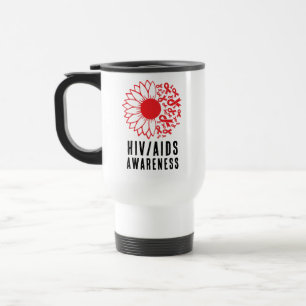 World AIDS Day Awareness HIV Awareness Travel Mug