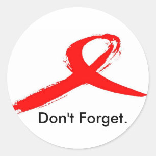 World Aids Day Classic Round Sticker