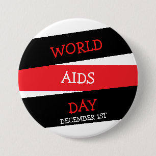 World Aids Day December 1st Button