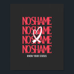 World Aids Day Know Your Status  Poster<br><div class="desc">World Aids Day Know Your Status HIV/AIDS is one of the world's biggest medical crises. It is estimated that approximately 40 million people in the world currently have aids. One million of them, are in the United States. Each year, over 40, 000 new cases are reported in the U.S.End the...</div>