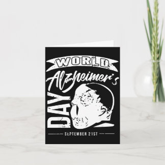 World alzheimer's awareness day memory support card