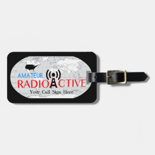 World Amateur Radio Active  Luggage Tag