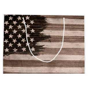 World American Flag USA Large Gift Bag