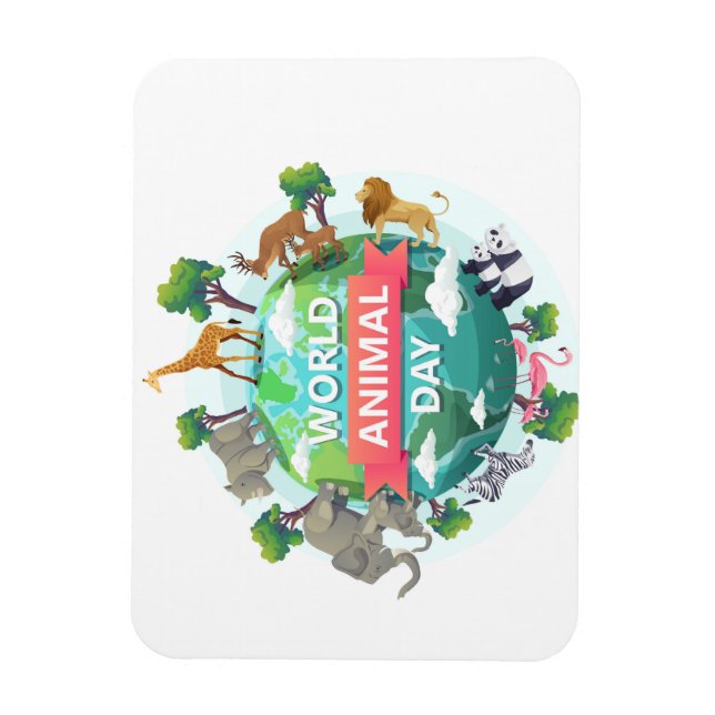 World Animal Day Magnet (Vertical)