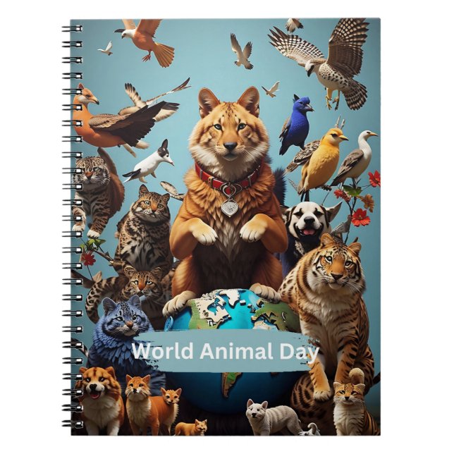 World Animal Day  Notebook (Front)