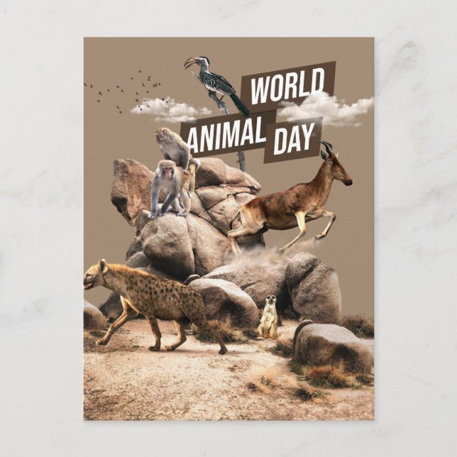 World Animal Day Postcard (Front)