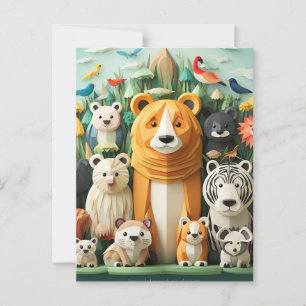 World Animal Day Postcard