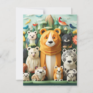 World Animal Day Postcard