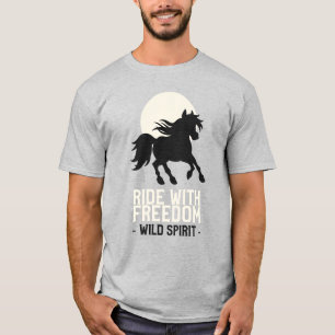 World Animal Day - Ride with Freedom Horse T-Shirt
