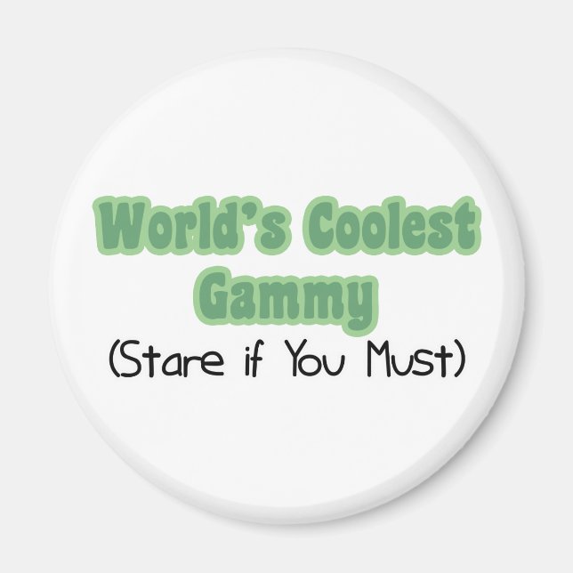 World's Coolest Gammy Magnet (Front)