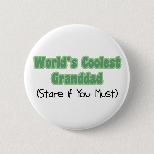 World's Coolest Granddad 2 Inch Round Button (Front)