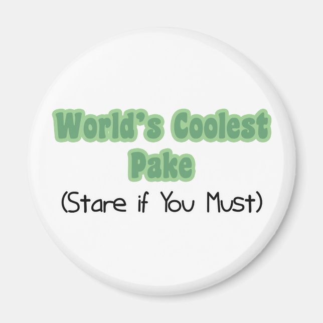 World's Coolest Pake Magnet (Front)